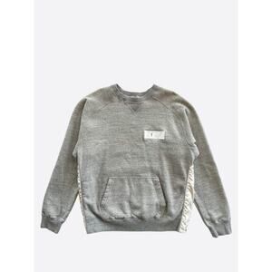 Dior Sacai Grey Embroidered Patch Sweater